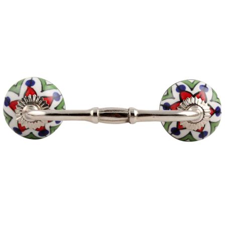 Green Triangle Ceramic Bridge Handle